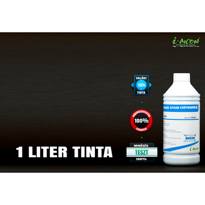 Epson tintapatronokhoz utángyártott ►1 LITER◄CIÁN i-AICON  tinta (1000 ml)