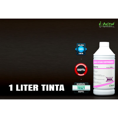 Epson tintapatronokhoz utángyártott VILÁGOS MAGENTA i-AICON  tinta, 1000 ml-es kiszerelés