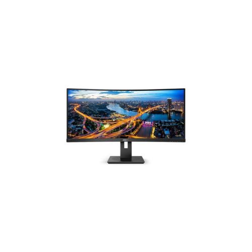 PHILIPS Ívelt VA monitor 34" 345B1C, 3440x1440, 21:9, 300 cd/m2, 5ms, HDMI/DisplayPort/USB-C/4xUSB, LAN, hangszóró