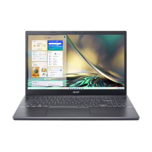 ACER Aspire A515-57-564T, 15.6" FHD IPS, Intel Core i5-12450H, 16GB, 512GB SSD, UMA, DOS, fekete