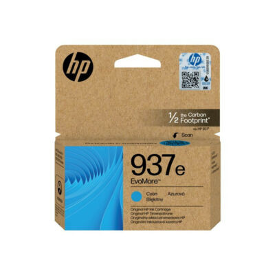 HP 4S6W6NE Tintapatron CIÁN ≈1.650 oldal kapacitás No.937e EvoMore