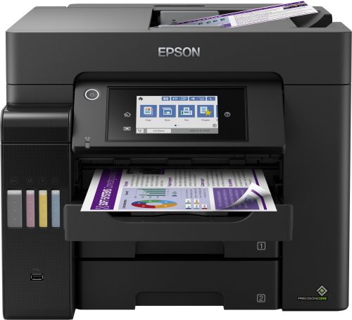 Epson EcoTank L6570 multifunkciós, faxos, wifis, hálózati, beépített tartályos, SZÍNES TINTASUGARAS nyomtató►(Színes, Tintasugaras, A4-es, kétoldalas nyomtatás, multifunkciós, DADF,Hálózatos,WiFi-s)