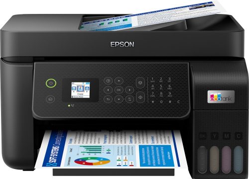 Epson L5290 színes, multifunkciós, wifis, hálózati, faxos külső tartályos nyomtató►(Színes, Tintasugaras, A4-es, multifunkciós, ADF,  Hálózatos,WiFi-s)