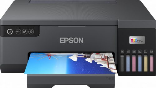 EPSON ECOTANK L8050 A4 SZÍNES TINTASUGARAS FOTÓNYOMTATÓ►(Színes, Tintasugaras, A4-es, csak nyomtat,  Hálózatos,WiFi-s)