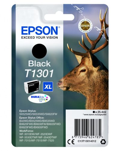 EPSON T1301 (Bk)  EREDETI tintapatron (≈800oldal)