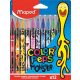 Filctoll készlet, 2,8 mm, kimosható, MAPED "Color'Peps Monster" 12 különböző szín