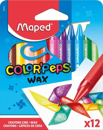 Zsírkréta, MAPED "Color'Peps Wax", 12 különböző szín