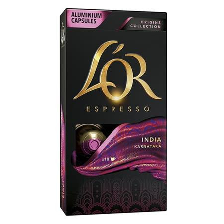 Kávékapszula, 10 db, JACOBS DOUWE EGBERTS "L'OR India"