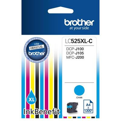 Brother LC525XL cián eredeti tintapatron (1300 oldal)