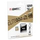 Memóriakártya, microSDXC, 128GB, UHS-I/U1, 85/20 MB/s, adapter, EMTEC "Elite Gold"