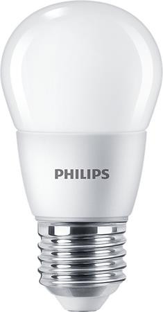 LED izzó, E27, kis gömb, P48, 7W, 806lm, 6500K, PHILIPS "CorePro"