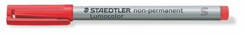 Alkoholmentes marker, OHP, 0,4 mm, STAEDTLER "Lumocolor® 311 S", piros