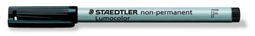 Alkoholmentes marker, OHP, 0,6 mm, STAEDTLER "Lumocolor® 316 F", fekete