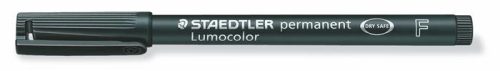 Alkoholos marker, OHP, 0,6 mm, STAEDTLER "Lumocolor® 318 F", fekete