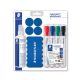 Táblamarker készlet, 2 mm, kúpos, STAEDTLER "Lumocolor® Set 613 S", 10 darabos