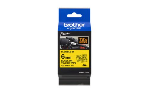 Brother P-touch TZe-FX611 szalagkazetta 8 méter, 6mm széles, 8 méter hosszú