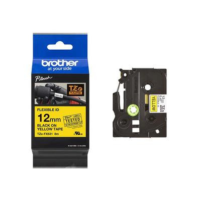 Brother P-touch TZe-FX631 szalagkazetta, 12mm széles, 8 méter hosszú