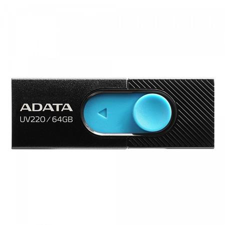 Pendrive, 64GB, USB 3.2 Gen1, ADATA "UV220", fekete