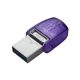 Pendrive, 128GB, USB 3.2, USB/USB-C, KINGSTON "DT MicroDuo 3C"