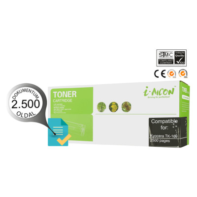 Kyocerá® -hoz TK-160 FEKETE™ UTÁNGYÁRTOTT toner (~2500 oldalas)